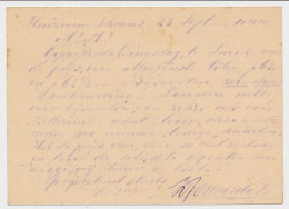 Briefkaart G. 14 Particulier Bedrukt Huizum Schrans 1880 - Entiers Postaux