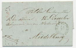 Halfrond-Francostempel Rotterdam - Middelburg 1840 - ...-1852 Prephilately