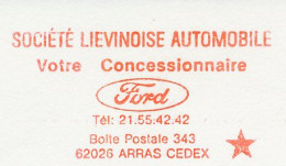 Specimen Meter Sheet France 1987 Car - Ford - Auto's