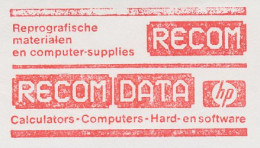 Meter Cut Netherlands 1986 Computers - Calculators - HP - Recom - Informatique