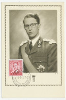 Maximum Card Belgium 1956 King Boudewijn - Königshäuser, Adel