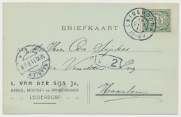 Firma Briefkaart Leiderdorp 1911 - Brood- Beschuit - Zonder Classificatie