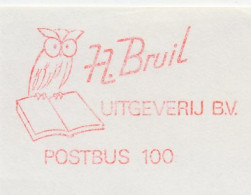 Meter Cut Netherlands 1977 Bird - Owl - Book - Altri & Non Classificati