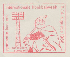 Proof / Test Meter Cover Netherlands 1966 International Baseball Week Haarlem 1966 - Altri & Non Classificati