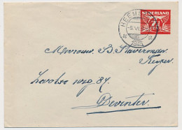 Envelop G. 29 B Heemstede - Deventer 1945 - Material Postal