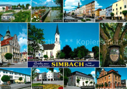 73265753 Simbach Inn Inntalklinik Innbruecke Innstrasse Wittelsbacher Eiche Kirc - Simbach