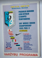 Official Programme 1999 IIHF Ice Hockey World Championship U20 POOL С Lithuania - Libri