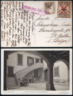 Baleares - Guerra Civil - Edi O TP 816+Local - Postal "Palma - Patio Casa España" + Censura A Suiza - Lettres & Documents