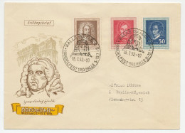 Cover / Postmark Germany / DDR 1952 Georg Friedrich Handel - Composer - Music