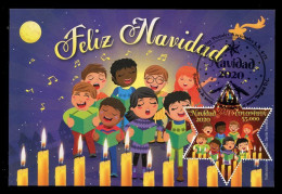 COLOMBIA (2020) Carte Maximum Card - Feliz Navidad, Coro De Niños, Children's Choir, Chorale Enfants, Kinderchor - Colombie