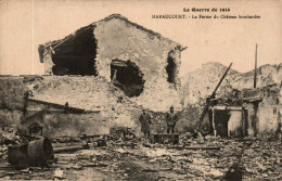 N°2188 W -cpa Haraucourt -la Ferme Du Château Bombardée- - Altri & Non Classificati