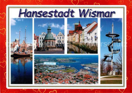 73265725 Wismar Mecklenburg Hafen Wassertor Wasserkunst Markt Muehlengrube St Ni - Wismar