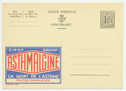 Publibel - Postal Stationery Belgium 1954 Syrup - Asthma - Asthmalgine - Pharmacy
