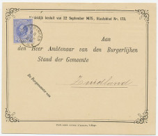 Em. 1872 Dienstkaart Wateringen - Zuidland - Ohne Zuordnung