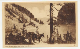 Postal Stationery Canada Lake Agnes - Guide - Horse  - Non Classés