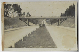 Brazil 1951 Postcard Photo Highway Via Anchieta Detail For Viaduct Connection São Paulo - Santos Nº 91 Shipped 2 Stamp - São Paulo