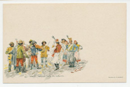 Postal Stationery Hungary Dance Of The Hussars - Music - Violin - Baile