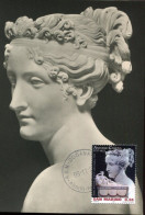 X0422 San Marino, Maximum 2020, Sculpture Of Antonio Canova,Buste Of Pauline Borghese Bonaparte,vintage Card - Escultura