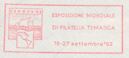 Meter Cover Italy 1991 Philatelic Exhibition Genoa - Columbus - America - Autres & Non Classés