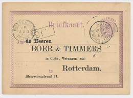 Briefkaart G. 12 Particulier Bedrukt Locaal Te Rotterdam  - Postal Stationery