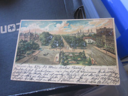Hannover Herenhauser Allee Old Litho Postcards - Autres & Non Classés
