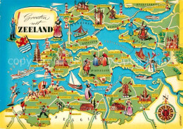 73265618 Zeeland Panoramakarte Zeeland - Sonstige & Ohne Zuordnung