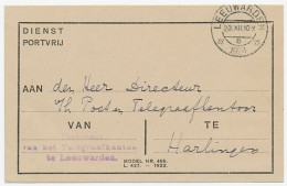 Dienst PTT Leeuwarden - Harlingen 1924 - Telegraaf - Unclassified