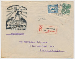 Aangetekend Firma Envelop Amsterdam 1925 - Lissonne En Zoon  - Unclassified