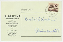 Firma Briefkaart Sluiskil 1965 - Schildersbedrijf - Zonder Classificatie