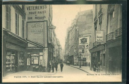 PARIS RUE SAINT ANDRE DES ARTS     (    Mes Cartes Ne Sont Pas Jaunies ) - La Crecida Del Sena De 1910