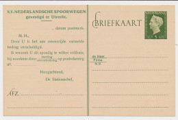 Spoorwegbriefkaart G. NS291a H - Ganzsachen