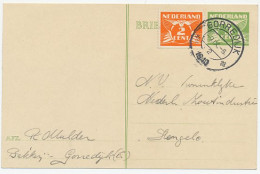 Briefkaart G. 256 / Bijfrankering Gorredijk - Hengelo 1940 - Material Postal