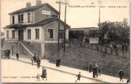 94 VILLIERS SUR MARNE - La Gare, Arrivee D'un Train. - Villiers Sur Marne