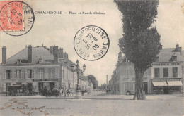 P-24-Mi-Is-1140 : FERE-CHAMPENOISE. PLACE ET RUE DE CHALONS - Fère-Champenoise