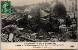 77 MELUN - Catastrophe De Nov 1913, Locomotive Du Rapide - Melun