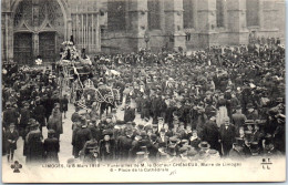 87 LIMOGES - Obseques De CHENIEUX, Devant La Cathedrale  - Limoges