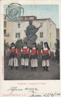 SASSARI-COSCRITTI DI FONNI-CARTOLINA  VIAGGIATA IL 21-4-1910-RETRO INDIVISO - Sassari