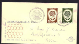 Nederland / Netherlands / Pays Bas FDC E67 Open Klep Used (1964) - FDC