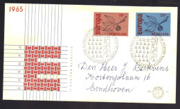 Nederland / Netherlands / Pays Bas FDC E75 Open Klep Used (1965) - FDC