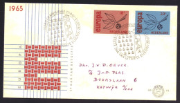 Nederland / Netherlands / Pays Bas FDC E75 Open Klep Used (1965) - FDC