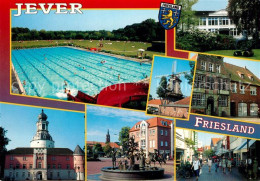 73265339 Jever Freibad Brunnen Windmuehle Schloss Jever - Jever