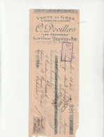 14-O.Devillers. Vente En Gros De Poissons Frais & Salaisons..Deauville-sur-Mer..(Calavados)....1911 - Alimentare