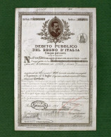 T-IT Regno D'Italia 1899 Debito Pubblico 5% Re Umberto I - Autres & Non Classés