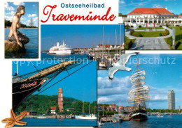 73265279 Travemuende Ostseebad Hafen Segelschiff Travemuende Ostseebad - Luebeck