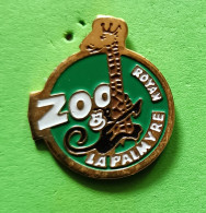 Pin's Zoo La Palmyre Royan Girafe Singe - Animaux