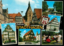 73265250 Stadthagen Fachwerk Amtspforte Trachtengruppe Gildenhof Brauerei-Aussch - Stadthagen