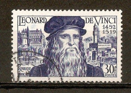 1952 - Léonard De Vinci (1452-1519) Château D'Amboise Et Vue De Florence - N°929 (cote 8,50) - Gebraucht