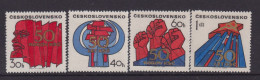 CZECHOSLOVAKIA  - 1971 Communist Party Set Never Hinged Mint - Unused Stamps