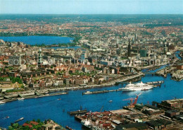 73264989 Hamburg Panorama Von Hafen Und Stadt Hamburg - Altri & Non Classificati