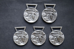 Liban 5 Médailles Libanaises 2 Eme Classe Argent - Otros & Sin Clasificación